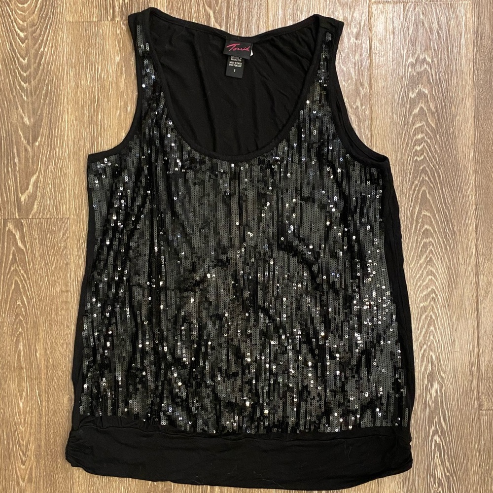 Torrid Sequin Front Panel Tank